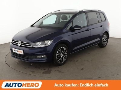 Second-hand VW Touran Comfortline 150 CP (110 kW) 2016 Albastru Monovolum