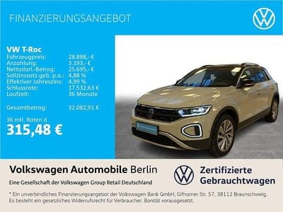 Second-hand VW T-Roc Goal 150 CP (110 kW) 2025 Gri SUV