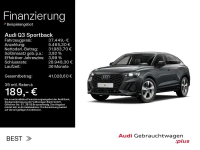 Gebraucht Audi Q3 Sportback S-Line 150 PS (110 kW) 2025 Grau SUV