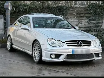 Brugt Mercedes CLK500 AMG 306 HK (225 kW) 2004 Sølv Coupe