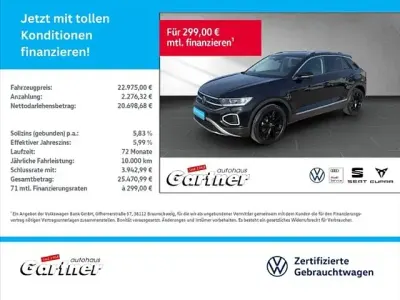 Usata VW T-Roc Style 110 CV (80 kW) 2022 Nero SUV