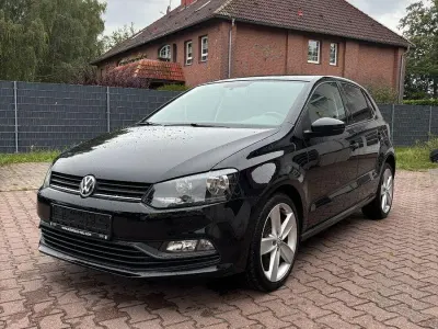Gebraucht VW Polo Trendline 60 PS (44 kW) 2016 Schwarz Kleinwagen