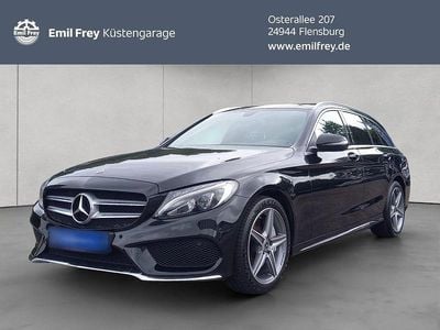 Schwarz Gebraucht 2017 Mercedes C400 AMG line Kombi | 25.950 € (Guter Preis)