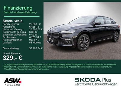 Gebraucht Skoda Scala Tour 150 PS (110 kW) 2025 Schwarzmagic perleffekt Kleinwagen