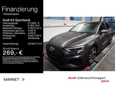 Gebraucht Audi A3 S-Line 204 PS (150 kW) 2022 Daytonagrau perleffekt Limousine