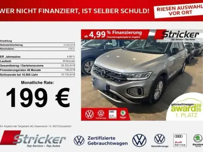 Gebraucht VW T-Roc Life 150 PS (110 kW) 2025 Pyritsilber metallic (metallic) SUV
