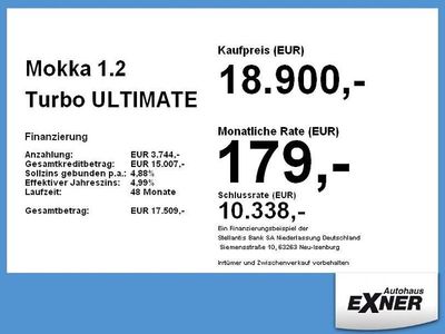 Gebraucht Opel Mokka Ultimate 136 PS (100 kW) 2023 Schwarz perla SUV