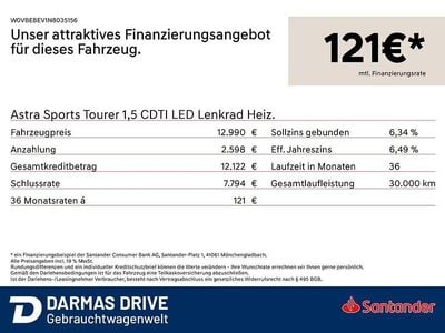 Schwarz Gebraucht 2022 Opel Astra Kombi | 12.990 € (Superpreis)