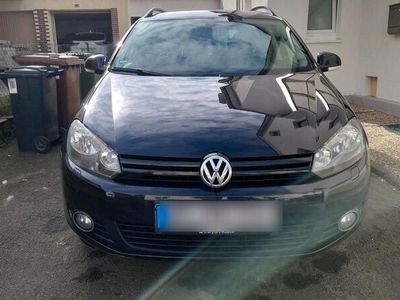 gebraucht VW Golf VI Variant Match 2.0 TDI DSG Automatik schwarz