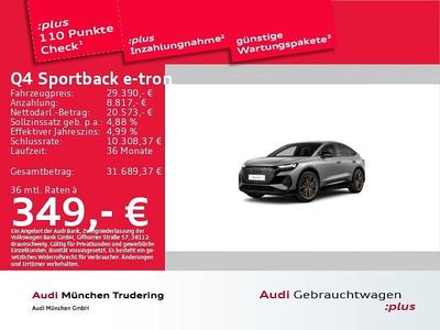 Gebraucht Audi Q4 Sportback e-tron Sport 219 kW (299 PS) 2022 Grau SUV