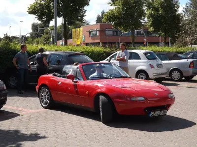 Gebraucht Mazda MX5 116 PS (85 kW) 1994 Rot Cabrio