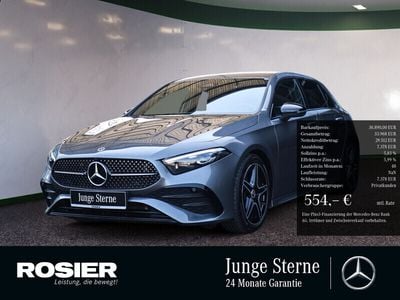 Grau / mountaingrau (metallic) Gebraucht 2024 Mercedes A250 Advanced Plus Coupé | 36.890 € (Fairer Preis)
