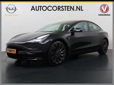 Begagnad Tesla Model 3 Performance 377 kW (513 HK) 2021 Svart Sedan