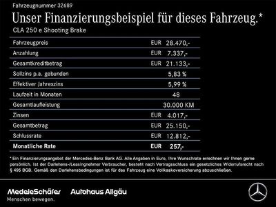 Schwarz Gebraucht 2021 Mercedes CLA250e Shooting Brake AMG Kombi | 28.470 € (Guter Preis)
