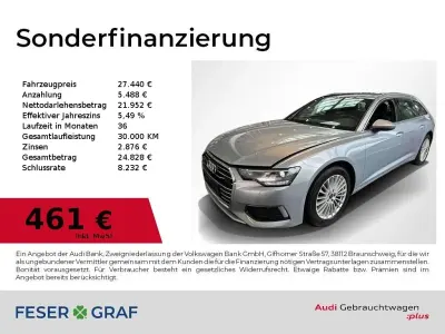 Gebraucht Audi A6 Design 204 PS (150 kW) 2022 Florettsilber metallic Kombi