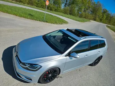 Gebraucht VW Golf VII Highline 150 PS (110 kW) 2019 Silber Kombi