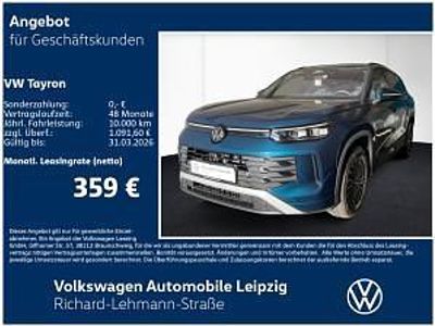 Neu VW Tayron Elegance 150 PS (110 kW) 2025 Blau (nightshade blue metallic) SUV