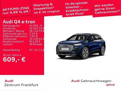 Gebraucht Audi Q4 e-tron Advanced 219 kW (299 PS) 2023 Navarrablau metallic SUV