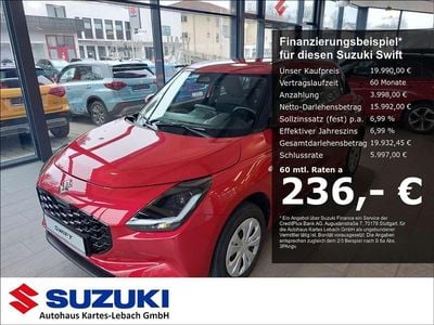 Rot Gebraucht 2024 Suzuki Swift Club Kleinwagen | 19.990 € (Fairer Preis)