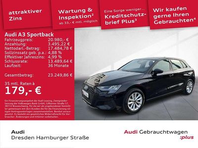 Gebraucht Audi A3 110 PS (80 kW) 2023 Brillantschwarz Kombi