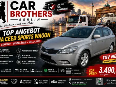 Gebraucht Kia Ceed Sportswagon Spirit 125 PS (91 kW) 2010 Silber Kombi
