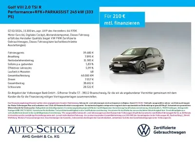 Gebraucht VW Golf VIII R 333 PS (244 kW) 2024 Schwarz Limousine