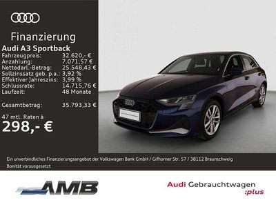 Gebraucht Audi A3 Advanced Plus 150 PS (110 kW) 2025 Navarrablau metallic Limousine