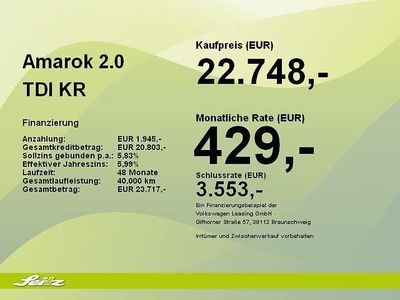 Gebraucht VW Amarok 140 PS (102 kW) 2015 Weiß Pickup