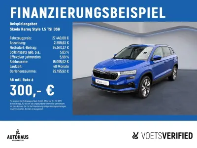 Gebraucht Skoda Karoq Style 150 PS (110 kW) 2023 Blau SUV