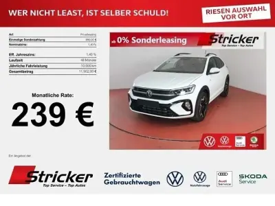 Ny VW Taigo R-line 116 HK (85 kW) 2026 Hvid SUV