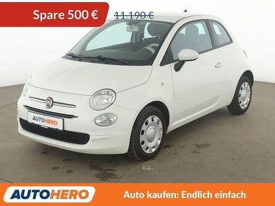 Gebraucht Fiat 500 Pop 69 PS (50 kW) 2019 Weiß Kleinwagen