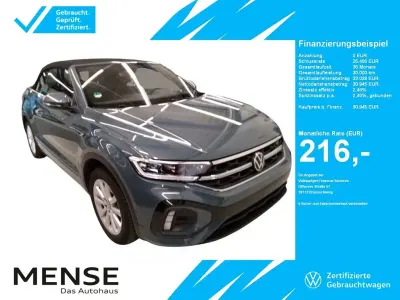 Gebraucht VW T-Roc Cabriolet R-line 150 PS (110 kW) 2025 Blau Cabrio