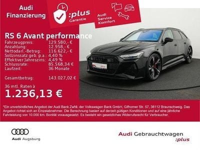 Mythosschwarz metallic Gebraucht 2025 Audi RS6 Performance Kombi | 129.580 € (Guter Preis)