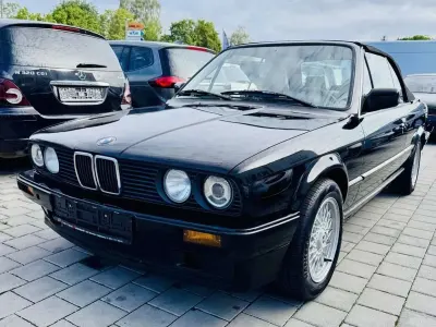Gebraucht BMW 320 Cabriolet 129 PS (94 kW) 1991 Schwarz Cabrio