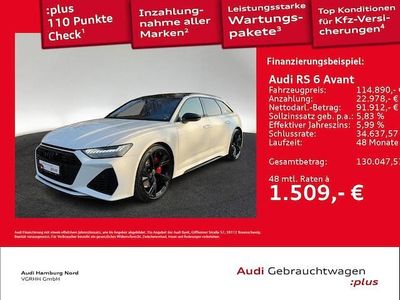 Gebraucht Audi RS6 Ambiente 600 PS (441 kW) 2024 Gletscherweiß metallic Kombi