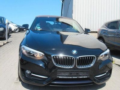Brugt BMW 218 Sport Line 136 HK (100 kW) 2017 Sort Cabriolet