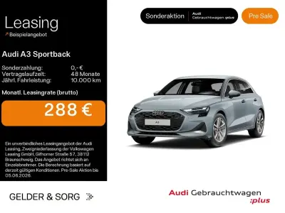 Używany Audi A3 Ambiente 150 KM (110 kW) 2025 Szary Sedan/Limuzyna