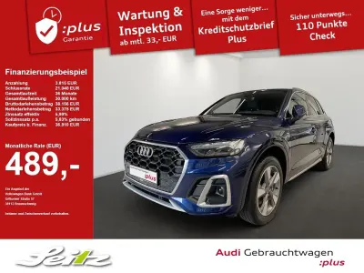 Gebraucht Audi Q5 S-Line 299 PS (219 kW) 2023 Navarrablau metallic SUV