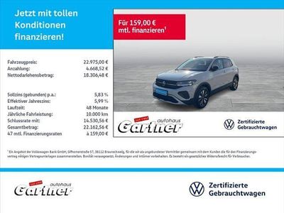 Grau Gebraucht 2025 VW T-Cross Goal SUV | 22.975 € (Fairer Preis)