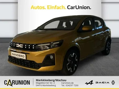 Neu Dacia Sandero Journey 101 PS (74 kW) 2026 Amber yellow Limousine