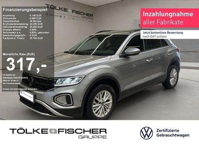 Gebraucht VW T-Roc Life 150 PS (110 kW) 2022 Pyrit silber (metallic) SUV