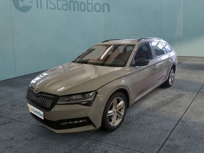 Grau Gebraucht 2020 Skoda Superb SportLine Kombi | 28.940 € (Teuer)