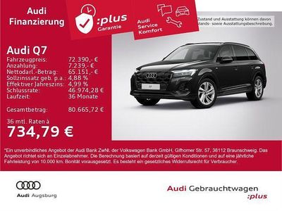 Mythosschwarz metallic Gebraucht 2025 Audi Q7 S-Line SUV | 72.390 € (Teuer)