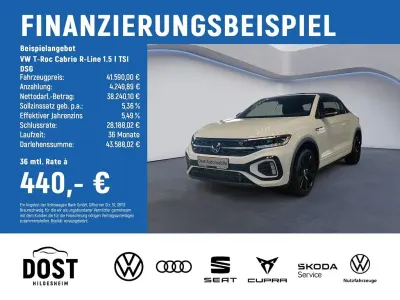 Gebraucht VW T-Roc Cabriolet R-line 150 PS (110 kW) 2026 Weiß Cabrio
