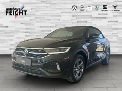 Gebraucht VW T-Roc Cabriolet R-line 150 PS (110 kW) 2023 Schwarz Cabrio