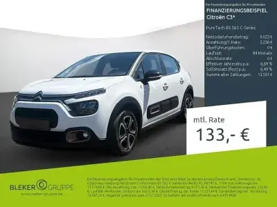 Gebraucht Citroën C3 PureTech 82 PS (60 kW) 2023 Weiß Kleinwagen