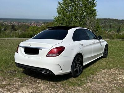 gebraucht Mercedes C220 AMG Line Navi Burmester Pano