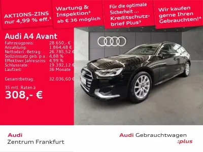 Second-hand Audi A4 Advanced Plus 204 CP (150 kW) 2023 Negru Break