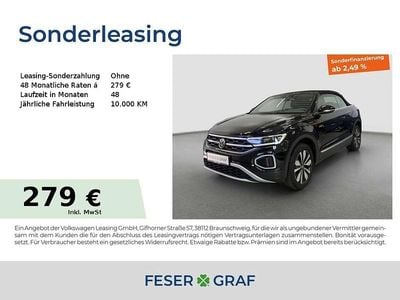 Gebraucht VW T-Roc Cabriolet Goal 116 PS (85 kW) 2025 Deep black perleffekt schwarz Cabrio