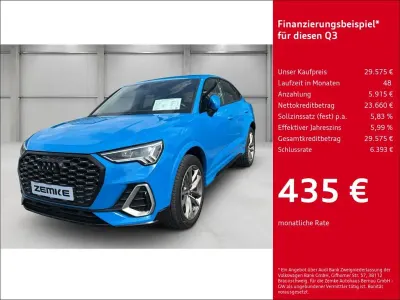 Gebraucht Audi Q3 Sportback S-Line 230 PS (169 kW) 2019 Blau SUV